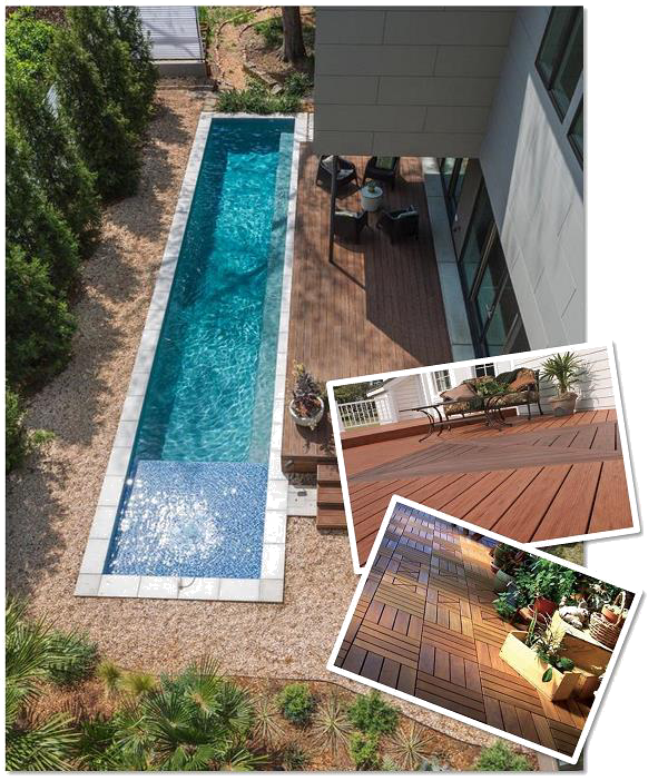 wpc decking in home