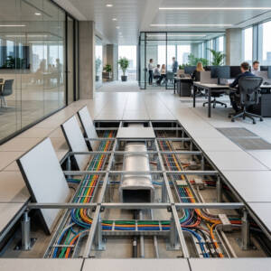 Raised access flooring in Dubai