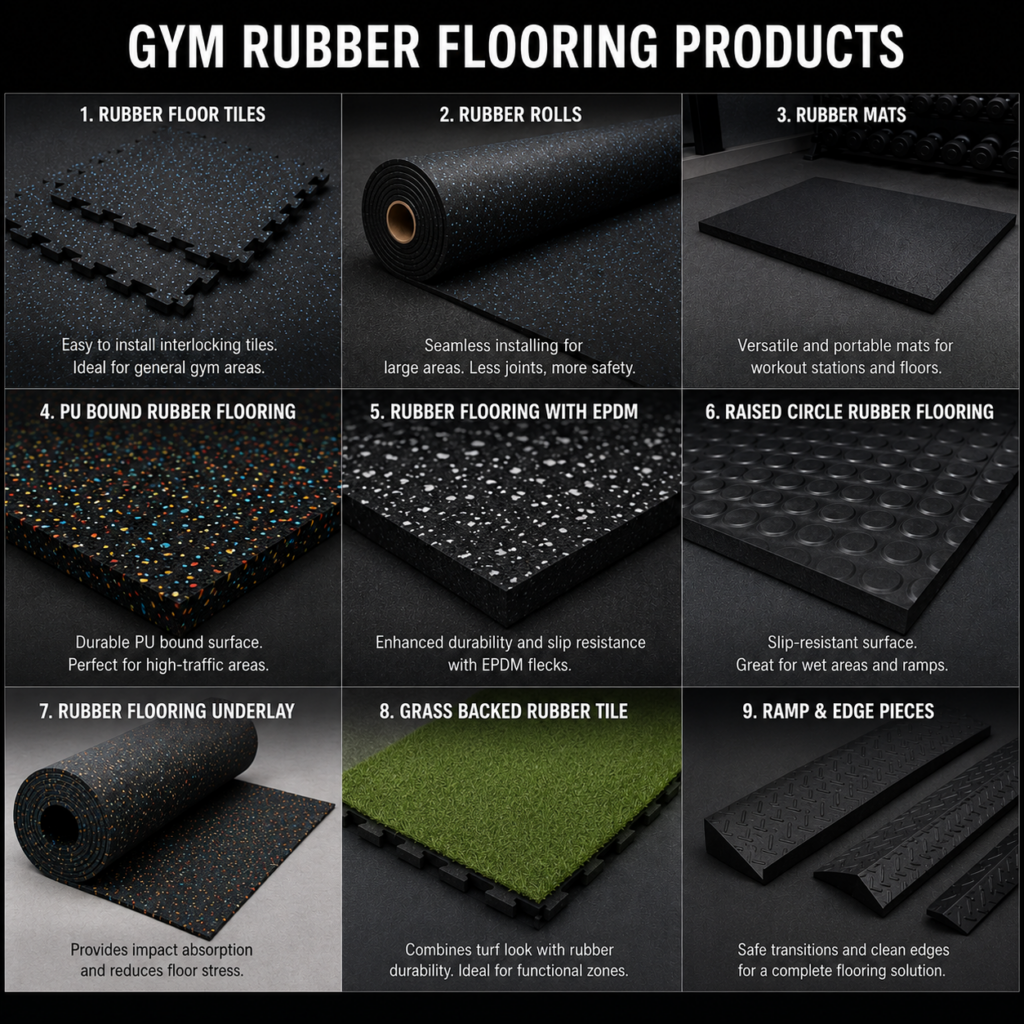rubber flooring products