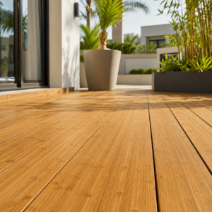Bamboo decking installation